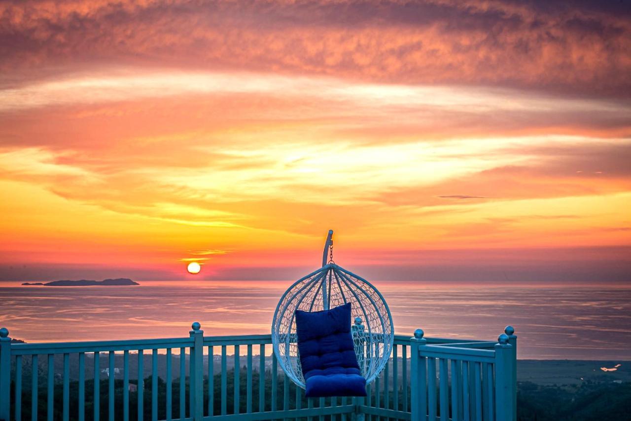 Villa Orizontas Corfu, Private Villa With Breathtaking Views Loutses Luaran gambar