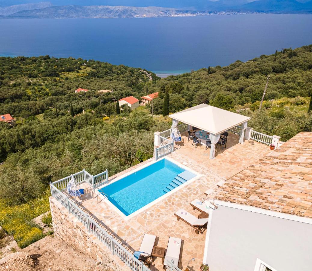 Villa Orizontas Corfu, Private Villa With Breathtaking Views Loutses Luaran gambar