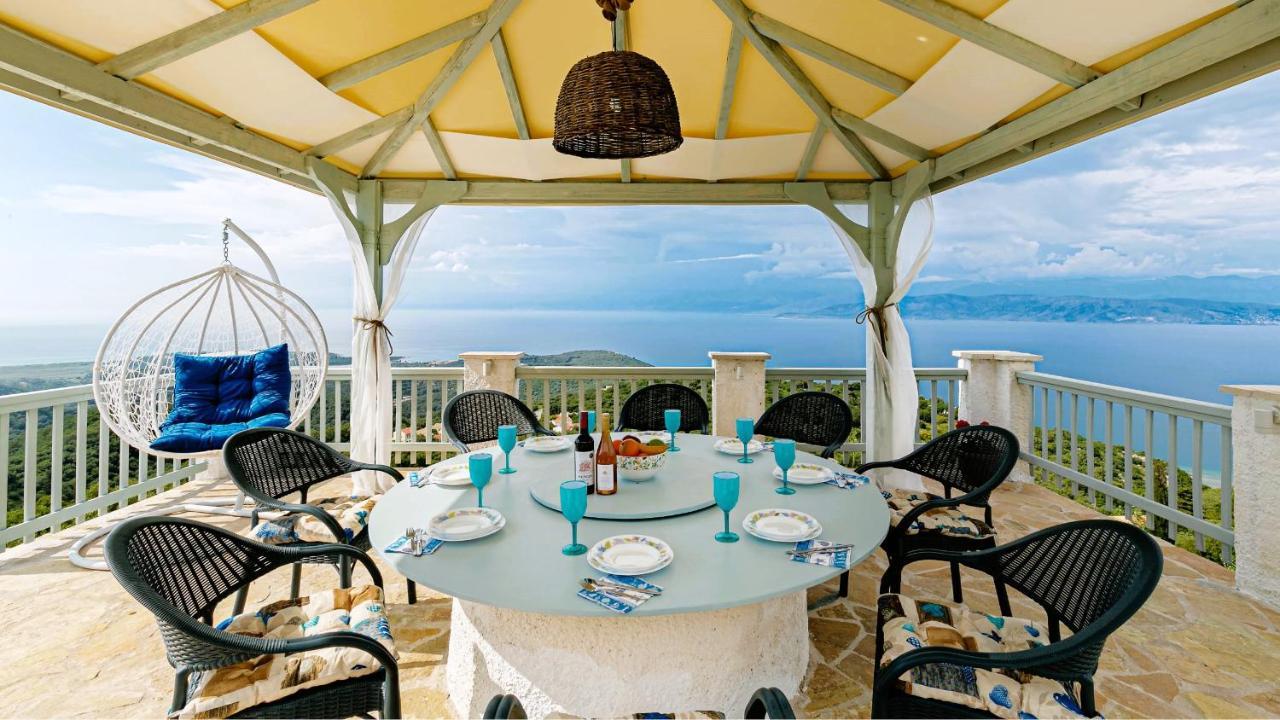 Villa Orizontas Corfu, Private Villa With Breathtaking Views Loutses Luaran gambar