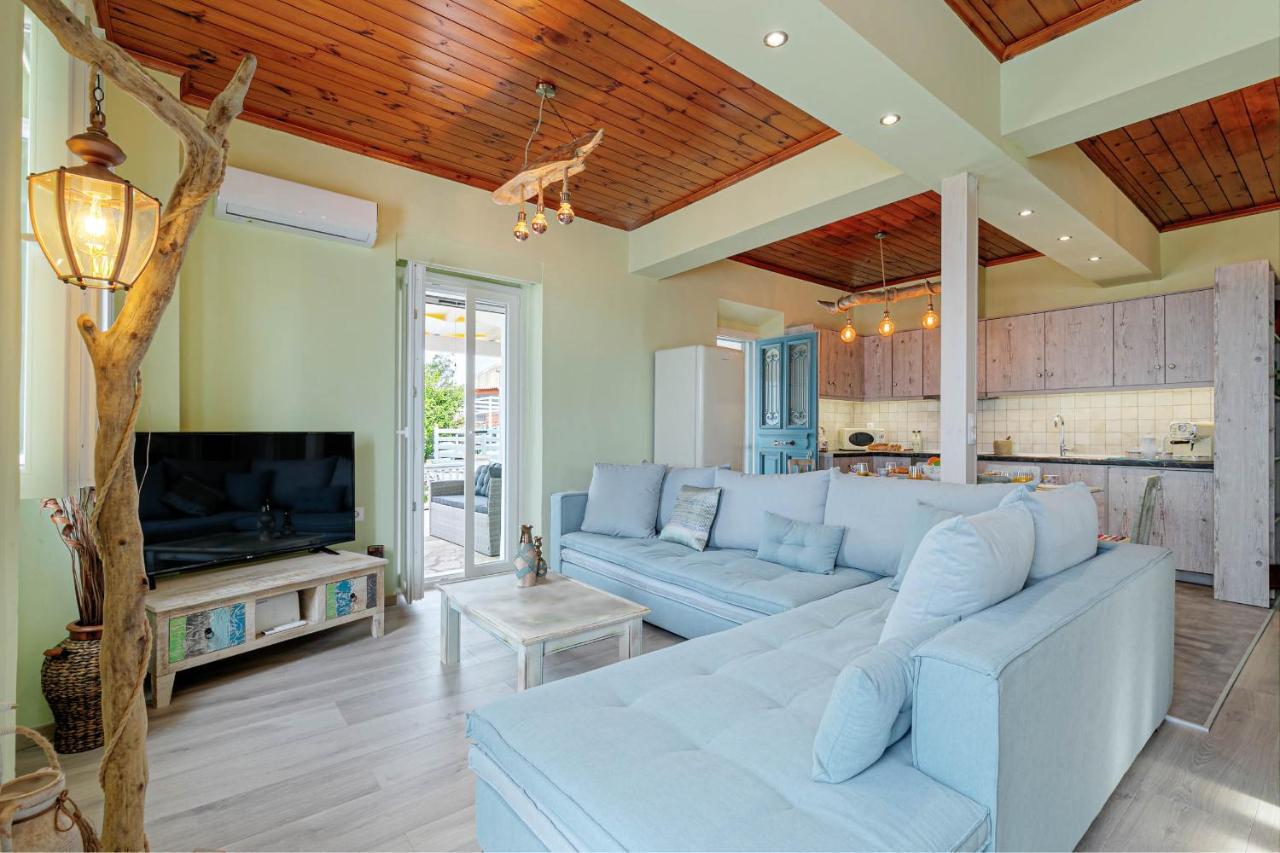 Villa Orizontas Corfu, Private Villa With Breathtaking Views Loutses Luaran gambar