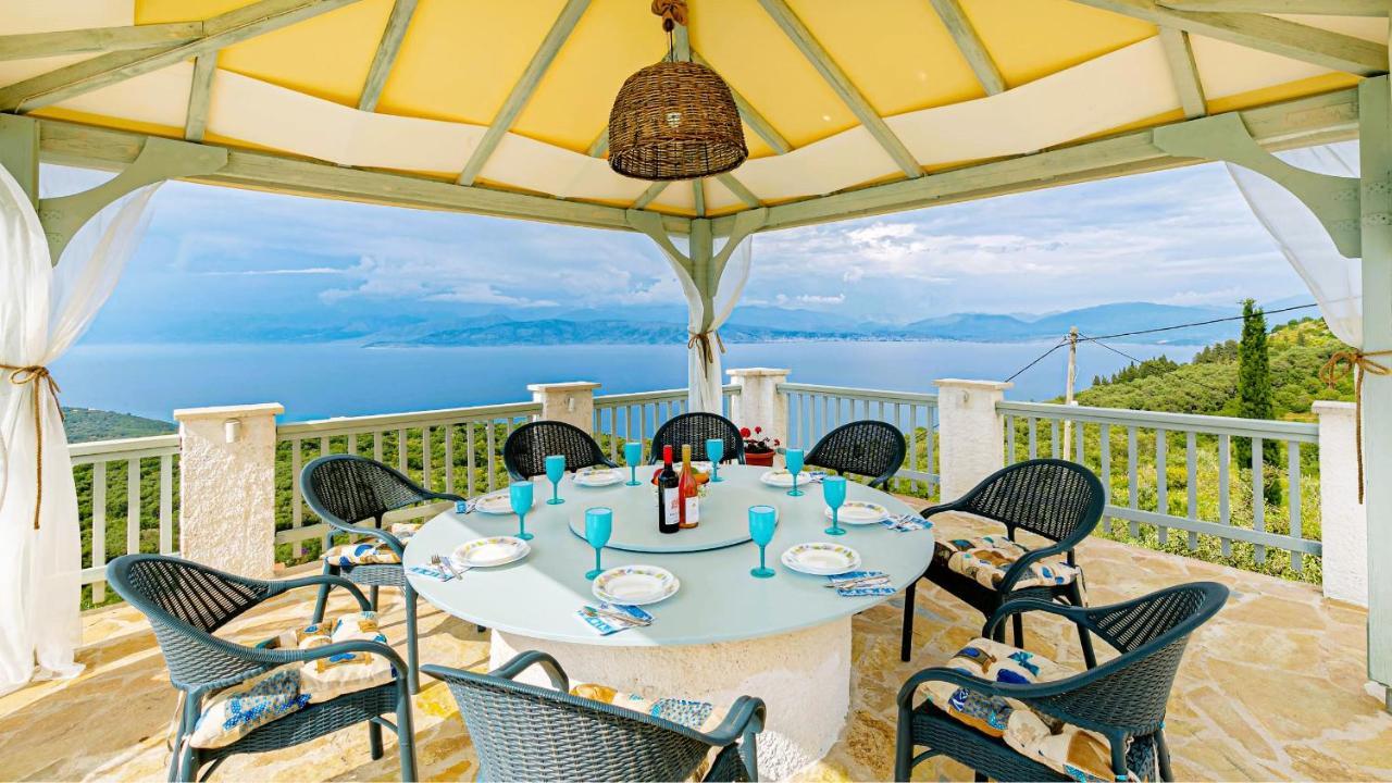 Villa Orizontas Corfu, Private Villa With Breathtaking Views Loutses Luaran gambar