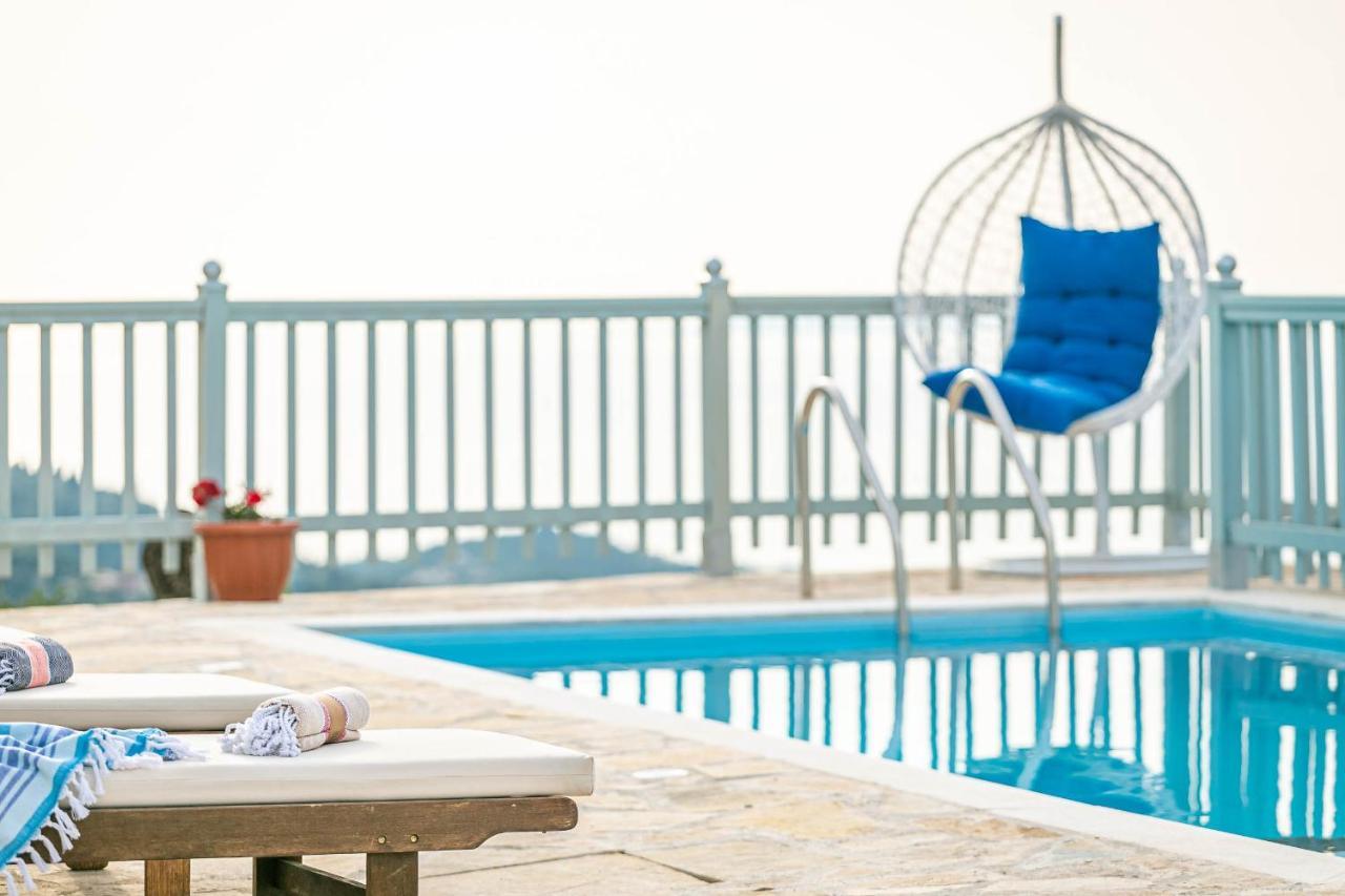 Villa Orizontas Corfu, Private Villa With Breathtaking Views Loutses Luaran gambar