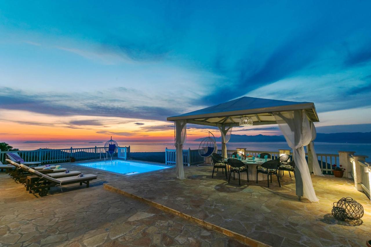 Villa Orizontas Corfu, Private Villa With Breathtaking Views Loutses Luaran gambar