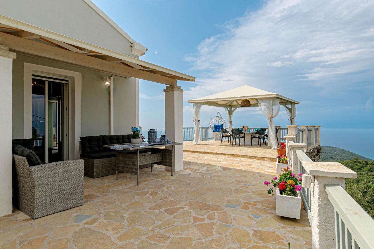 Villa Orizontas Corfu, Private Villa With Breathtaking Views Loutses Luaran gambar